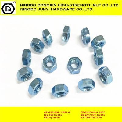 Zinc Plated Fasteners Hex Nut DIN934