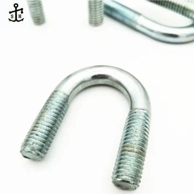 Chinese Wholesale A193 B7 Flat Surface Zinc Coated Spring Carbon Steel Square U Bolt