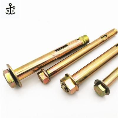 Carbon Steel Yellow Zinc Plated Grade 2 Conical Cap Expansion Bolt Made in China