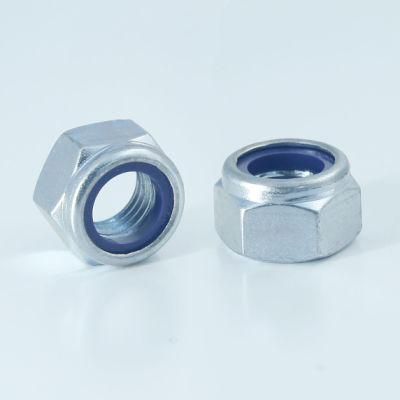 DIN985 Nylon Insert Lock Nut Hex Lock Nut Carbon Steel Zinc Plated Galvanized
