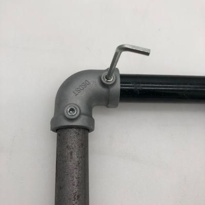 Aluminium Alloy Pipe Clamps Easy Assemble Used for DIY Furniture Home Decoration Shelf