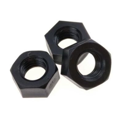 Handan Factory Manufacture DIN934 Hexgon Black Finished Carbon Steel Hex Nut