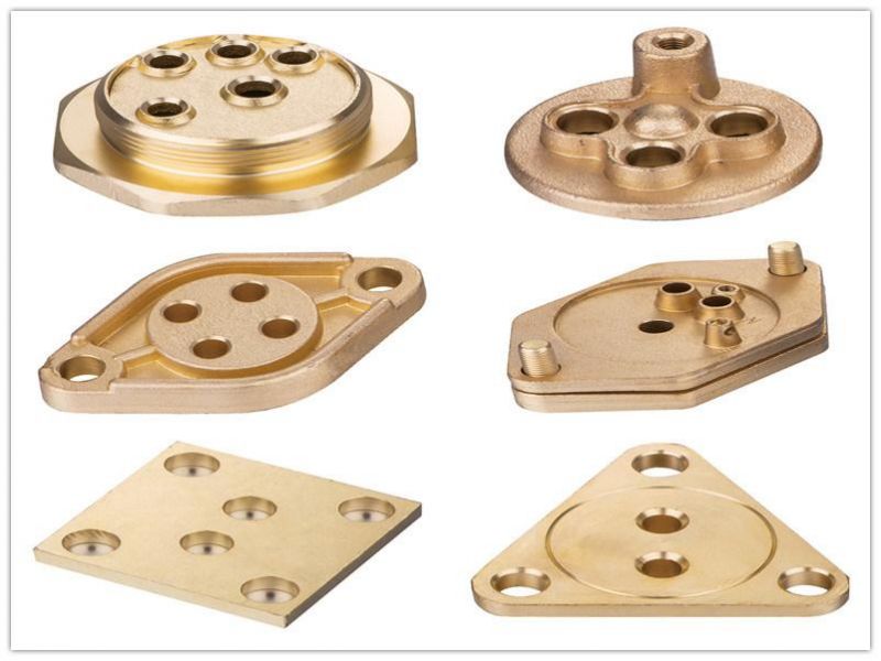 3 4 5 Holes Forged Hexagon Water Heating Element Copper Brass Fitting Flange