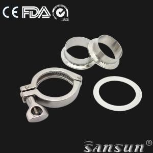 Food Processing Hygienic Sanitary Stainless Steel Clamp Union/Triclamp Union Connector/Ferrule Set