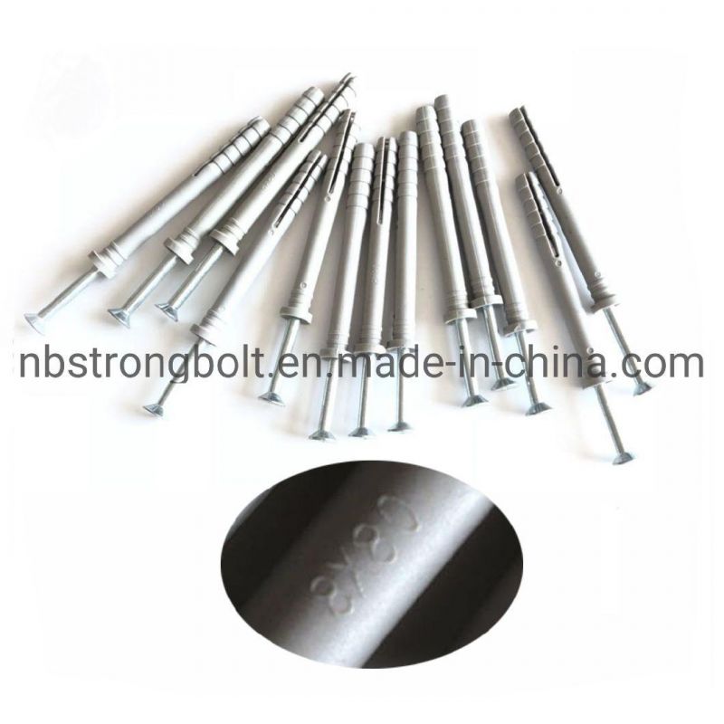Nylon Hammer Drive Anchor with Round Head, Pre-Assembled