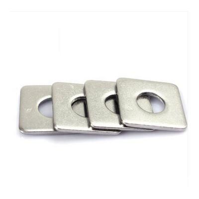 DIN436 M8 A2 \A4 \304\316 Flat Stainless Steel Square Washer with Round Hole