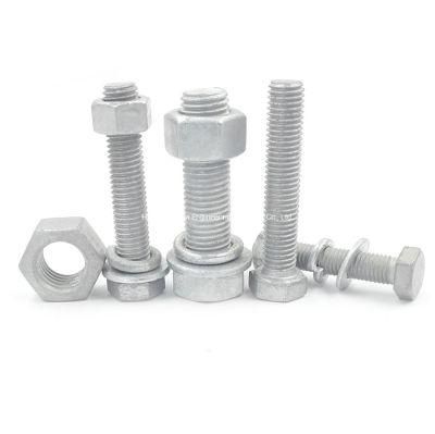 M12-M36 Carbon Steel HDG Metric Heavy Hex Head Structural Bolt and Nut
