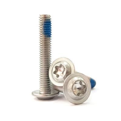 Stainless Steel Pan Head Torx Nylon Patch Screws with Collar