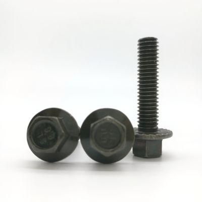 Flange Head Screw Black Oxide Hexagon Head with Flange