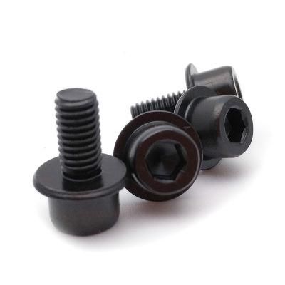Oxidized Black Hex Socket Head Cap Special Screws with Collar