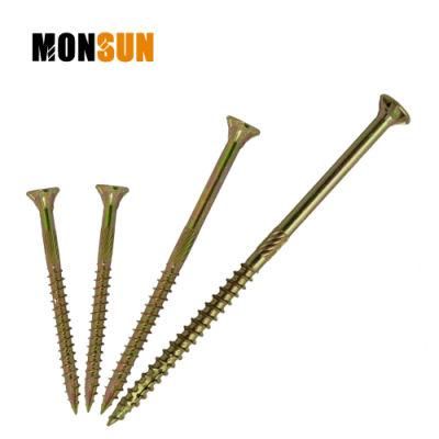 Yellow Zinc -Lobe Drive Csk Head Cutting Ribs Particalboard Screw