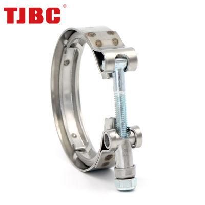 New Model Custom Logo Wholesale Elastic Stainless Steel V-Band Hose Clamp