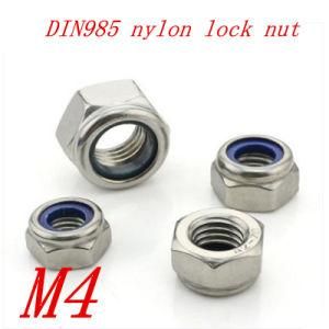 100PCS-DIN985-M4-304-Stainless-Steel-Nylon-Lock-Nut