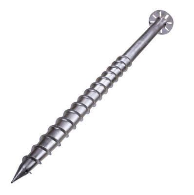 Stainless Steel Solar Panel Mounting Bracket Foundation System Ground Screw Anchor / Ground Screw Pile for Helical Pile Underpinning