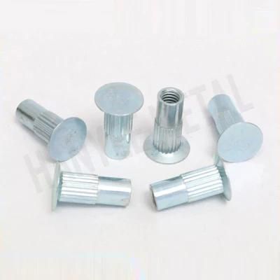 Straight Knurling Black Step Nut for Motorcycle