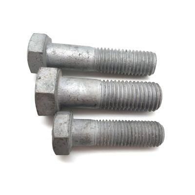 Carbon Steel DIN960 961 Grade 5.8 6.8 8.8 M42 M48 HDG Electrical Hex Bolt for Power