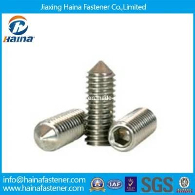 Stainless Steel Cone Point Hex Socket Set Screw DIN914