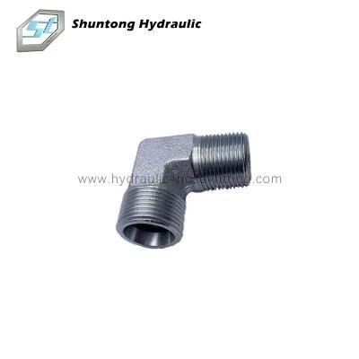 Hydraulic 90&deg; Metric Male 24&deg; or NPT Male H. T. Hydraulic Hose Adaptors Hydraulic Hose Fittings