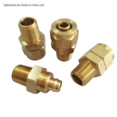 Brass Hydraulic Hose Fitting with Nut for Mold Component