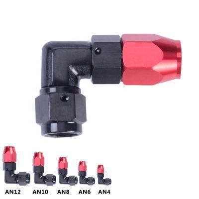 Square Aluminum An4-6-8-10-12 Enforced Hose Ends