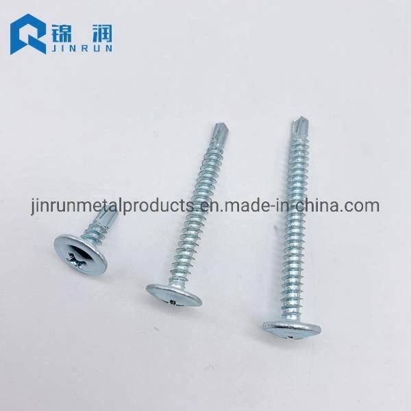Manufacturer Wholesales Wafer Head Self Drilling Screws Zinc Plated Truss Screw
