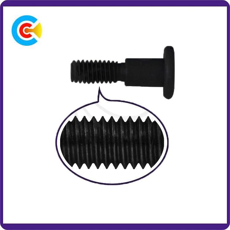 Black Zinc Steel M5 Button/Round/Flat Head Non-Standard Custom Slotted Screw