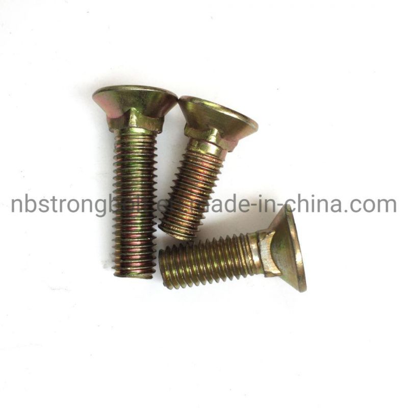 Flat Countersunk Square Neck Bolt DIN608 with Yzp