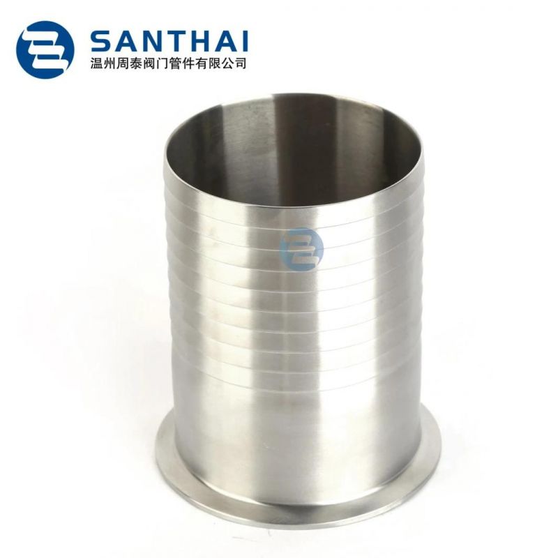 Santhai DIN SMS 3A Inch Sanitary Stainless Steel Pipe Fittings Butt Weld Hose Coupling Adapter, Quick Clamp Dairy Pipe Fittings