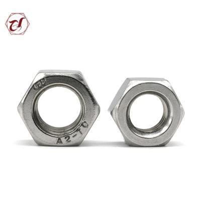 Customized A2-70 A4-80 Stainless Steel 316 Hex Nut/SS304 Hex Nut/A2-70 Hex Nut