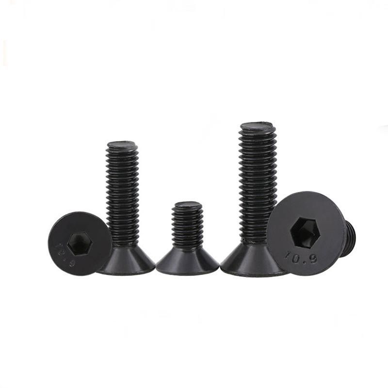 DIN7991 Carbon Steel Gr10.9 Hex Socket Countersunk Head Machine Screws