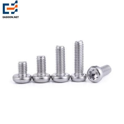 Stainless Steel Torx Pan / Button / Countersunk Head Anti Theft Bolt with Pin Pan Head Torx Step Bolt