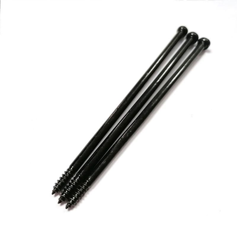 Long Black Zinc Cross Recessed Pan Head Phillips Self Tapping Screws with Half Thread