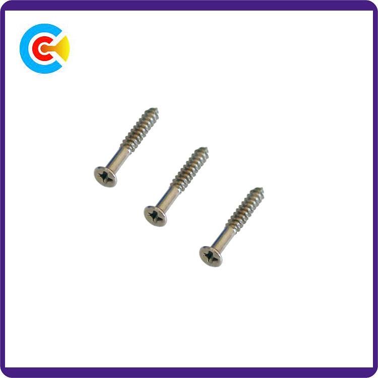 DIN/ANSI/BS/JIS Carbon-Steel/Stainless-Steel Sinking Sinking Stem Cross Tight Drilling Screws