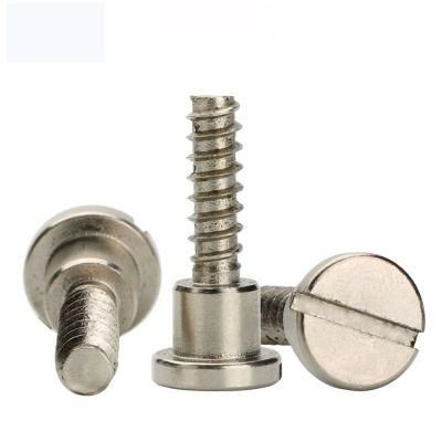 Nickel Plated Flat Ultra Low Profile Head Slotted Shoulder Self Tapping Screws