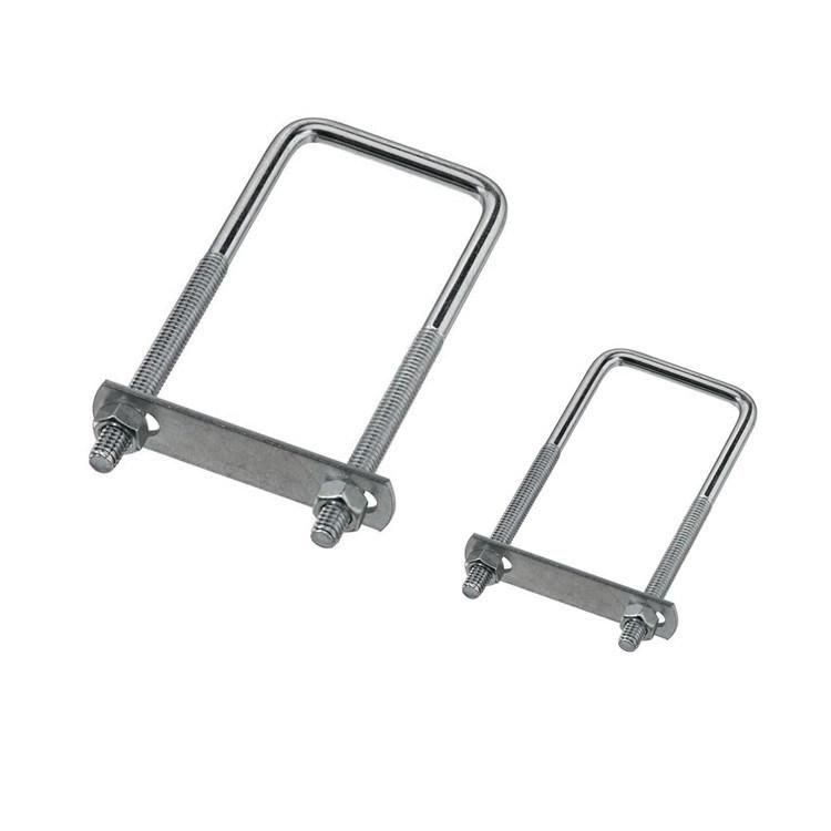 Custom Size Grade 10.9 Hot DIP Galvanized Stainless Steel SS316 U Type Shaped Lock Ubolt Pipe Clamp Square U Bolt for Truckhot Sale Products2 Buyers