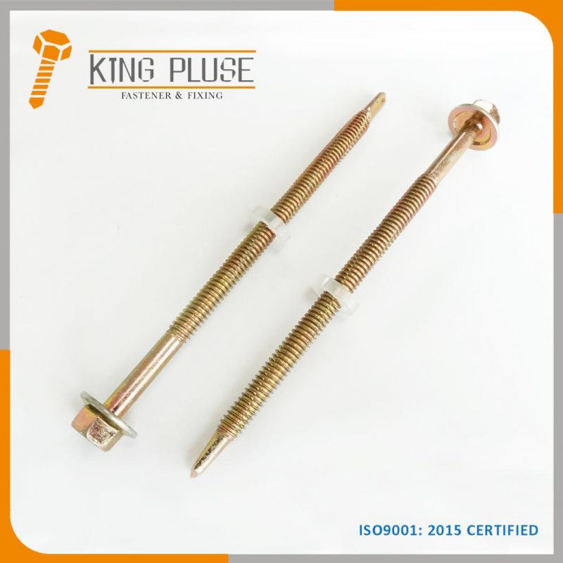 Hex Flange Head Self Drilling Screw Long Screw with Thread Cut