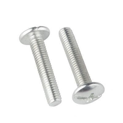 White Zinc Plated Cross Mushroom Head Machine Screw GB70-85