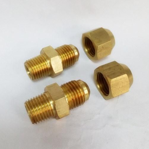 Brass Flare Nut Straight Female Nipple for Mold Component