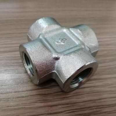 High Quality Quick Coupler O. D 1/4&prime; &prime; Inch Hard Tube Stainless Steel 304 Four Way Connector Fitting