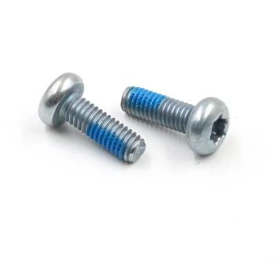 Manufacturer Stainless Steel Pan Head Cross Recess Sloted Machine Screws with Nylok
