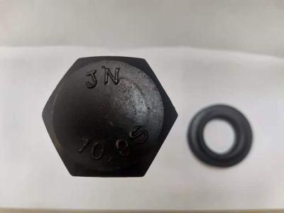 Black - Carbon Steel-Grade8.8s-M12*30 - GB-Heavy Hex Bolt (Heavy Hexagon Head Bolt)