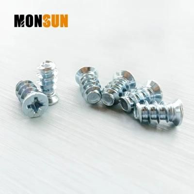 Flat Head Pozi Drive Zinc/Galvanized Furniture Fasteners Hardware Euro Screw/Tornillo Made in China