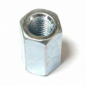 Custom Long Coupling Nut DIN6334 Long Hex Nut Zinc Plated