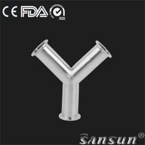Sanitary Stainless Steel Tube Fitting Hygienic Triclamp Y-Type Tee