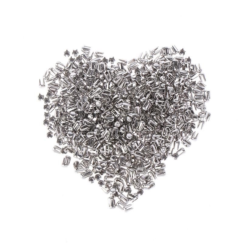 2.3mm Silver Spikes Rivets Four Claw Nail Studs Metal DIY for Clothing Garment Nailed Beads Machine Accessories