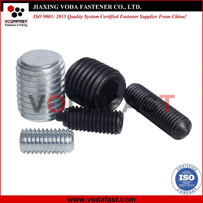Vodafast Set Screws Series Class 4.8 8.8 10.9 12.9 Zinc Plated and Black