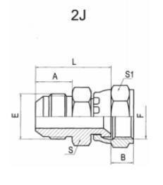 Hydraulic Hose Adaptors Jic Male 74° Cone or Jic Female 74° Seat Hydraulic Hose Fittings Hose Ends