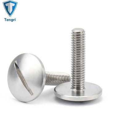 Stainless Steel A2 18-8 Large Flat Screw Machine Screw Slotted Groove Screw GB947