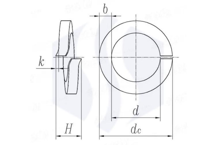 HDG Carbon Steel Spring Washer DIN127