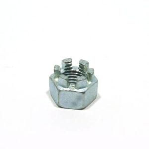 M100 Black or Yellow Zinc and Blue White Zinc Plate Hex Slotted Nuts Castle Nuts DIN935